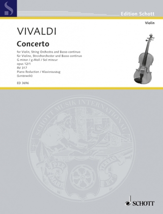 Concerto g-Moll op.12,1 für Violine und Klavier