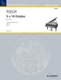 5 x 10 Etden op. 57 Band 2 fr Klavier