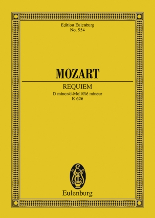Requiem d-Moll KV626 für Soli, Chor und Orchester Studienpartitur