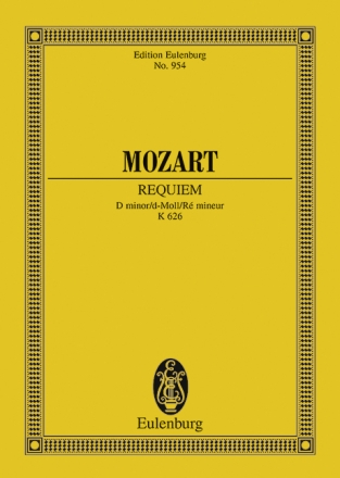 Requiem d-Moll KV626 fr Soli, Chor und Orchester Studienpartitur