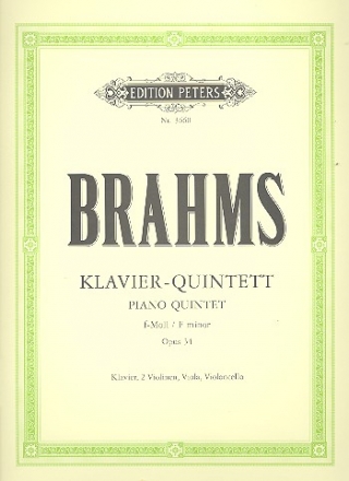 Quintett f-Moll op.34 fr Klavier und Streichquartett