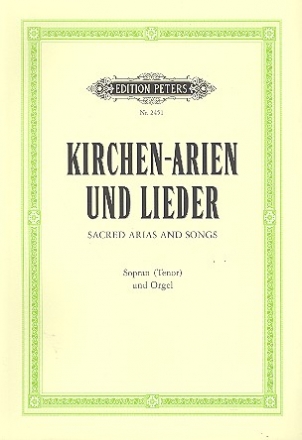 Kirchenarien und Lieder fr Sopran (Tenor) und Orgel