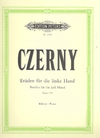 Etden fr die linke Hand op.718 fr Klavier