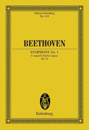 Sinfonie C-Dur Nr.1 op.21 für Orchester Studienpartitur