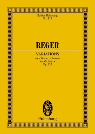 Variationen und Fuge über ein Thema von Mozart op.132 für Orchester Studienpartitur
