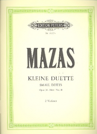 12 kleine Duette op.38 Band 2 fr 2 Violinen Stimmen