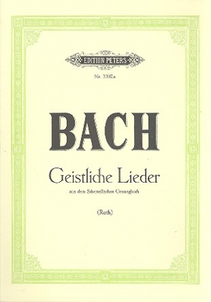 Geistliche Lieder aus dem Schemelli-Gesangbuch für Gesang und Klavier