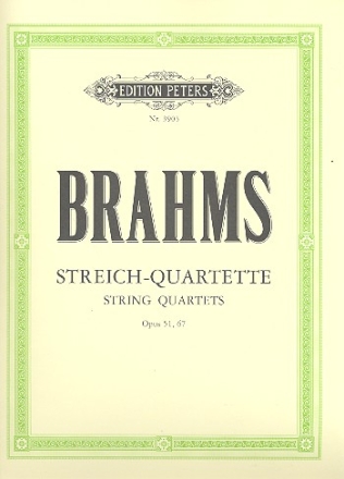 Smtliche Streichquartette op.51,1-2, op.67 fr 2 Violinen, Viola und Violoncello Stimmen