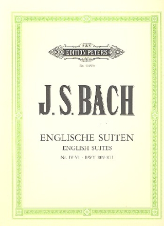 Englische Suiten BWV809-811 fr Klavier