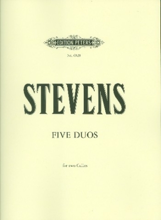 5 Duos for 2 Violoncellos Score