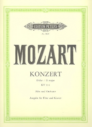 Konzert D-Dur KV314 fr Flte und Orchester fr Flte und Klavier