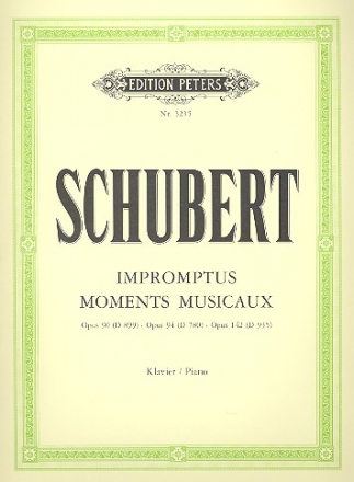 Impromptus und Moments musicaux op.90, 94 und 142 für Klavier