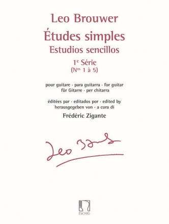 Etudes simples vol.1 (nos.1-5) pour guitare