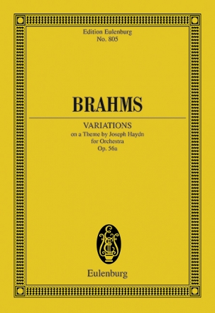 Variationen ber ein Thema von Haydn op.56a fr Orchester Studienpartitur