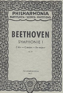 Sinfonie C-Dur Nr.1 op.21 fr Orchester Studienpartitur