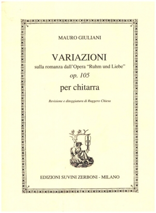 Variazioni sulla romanza dall'opera 'Ruhm und Liebe' op.105 per chitarra