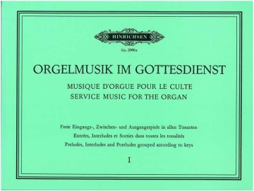 Orgelmusik im Gottesdienst Band 1 fr Orgel