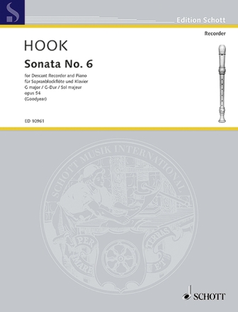 Sonata no.6 op.54 for soprano recorder and piano
