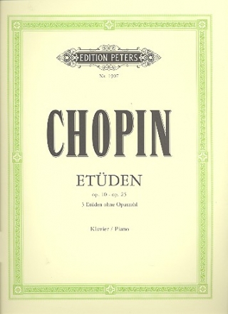 Etden op.10, op.25 und 3 Etden ohne opus fr Klavier