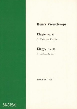 Elegie op.30 fr Viola und Klavier