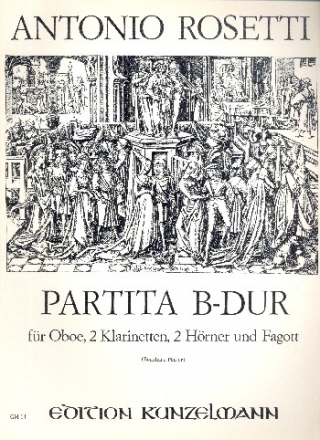 Partita B-Dur fr Oboe, 2 Klarinetten, 2 Hrner und Fagott Partitur und Stimmen