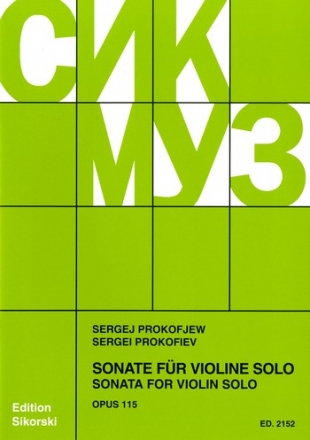 Sonate op.115 fr Violine solo