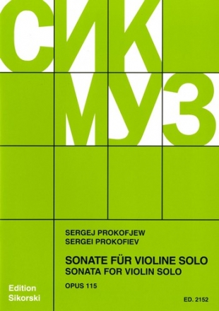 Sonate op.115 fr Violine solo