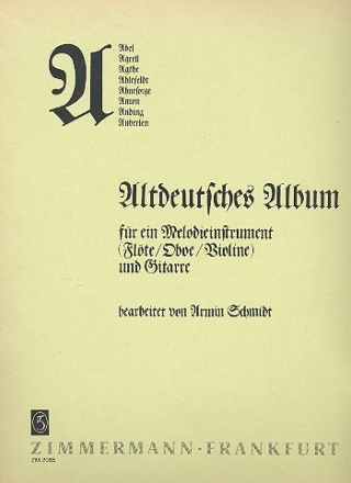 Altdeutsches Album fr Melodieinstrument und Gitarre