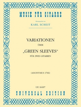 Variationen eber Greensleeves fr 2 Gitarren,  Spielpartitur