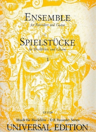 Ensemble vol.1 Easy pieces for recorders and guitar score and recorder score