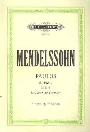 Paulus op.36 fr Soli, Chor und Orchester Klavierauszug (dt/en)