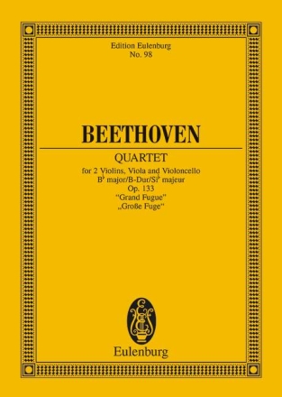 Fuge B-Dur op.133 fr Streichquartett Studienpartitur