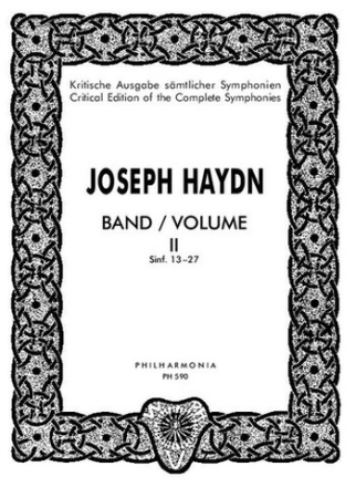 Kritische Ausgabe smtlicher Sinfonien Band 2 (Nr. 13-27)  Studienpartitur