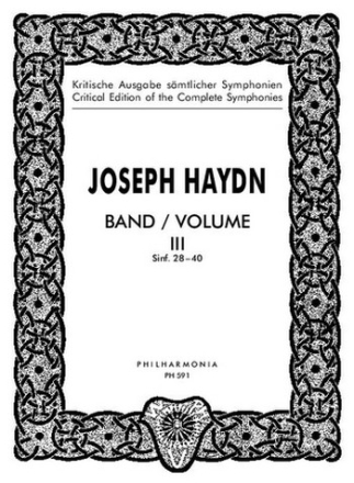 Kritische Ausgabe smtlicher Sinfonien Band 3 (Nr. 28-40)  Studienpartitur