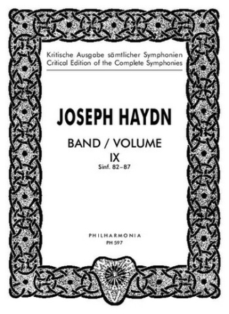 Kritische Ausgabe smtlicher Sinfonien Band 9 (Nr.82-87) Studienpartitur