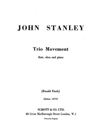Trio Movement for flute, oboe and pianos