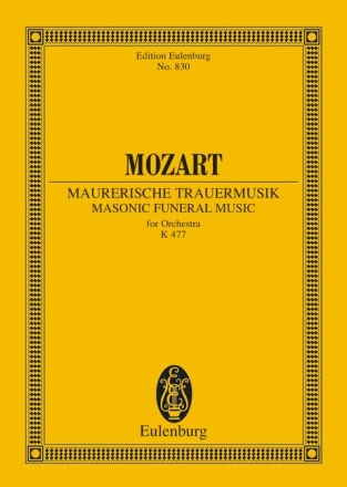 Maurerische Trauermusik c-Moll KV477 fr Orchester Studienpartitur