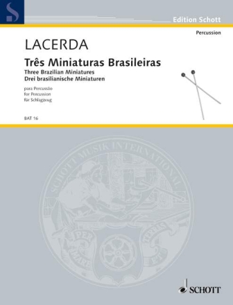 3 brasilische Miniaturen fr 4-19 Schlagzeuger Partitur und Stimmen