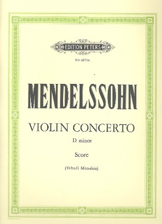 Konzert d-Moll für Violine und Streicher Partitur