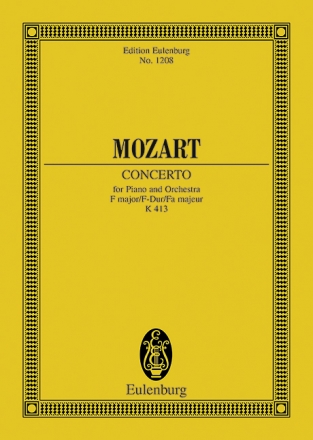 Concerto f major KV413 for piano and orchestra study score