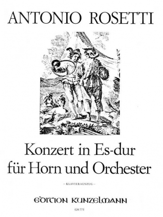 Konzert Es-Dur  fr Horn und Orchester fr Horn in Es und Klavier