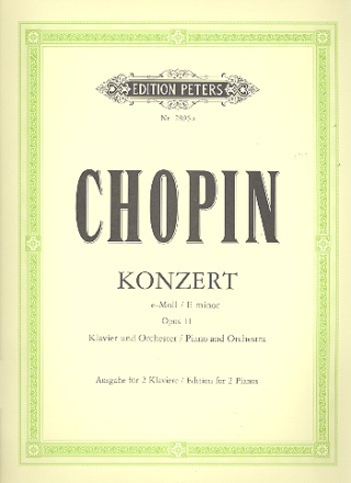 Konzert e-Moll op.11 fr Klavier und Orchester fr 2 Klaviere