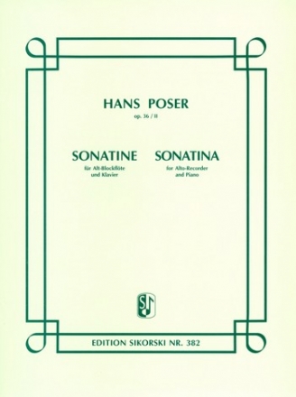 Sonatine op.36,2 fr Altblockflte und Klavier