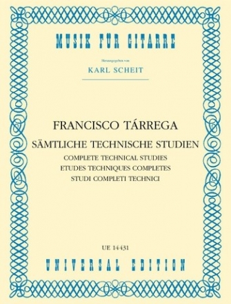 Smtliche technische Studien fr Gitarre