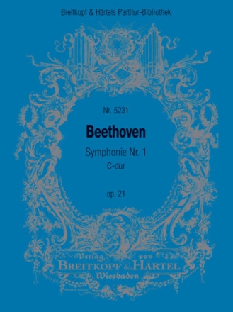 Sinfonie C-Dur Nr.1 op.21 fr Orchester Partitur