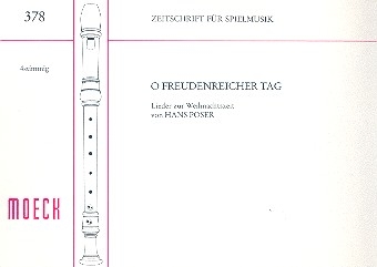 O freudenreicher Tag Lieder zur Weihnachtszeit fr 4 Blockflten (SATB) Partitur