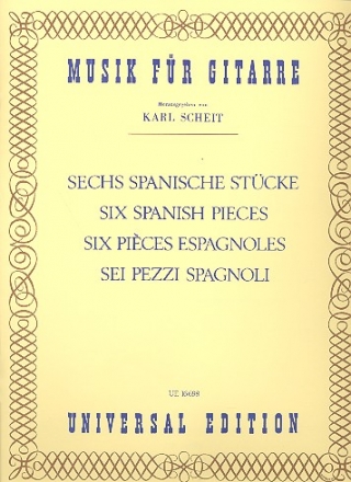 6 spanische Stcke  fr Gitarre