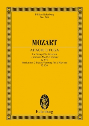Adagio und Fuge c-Moll KV546 , 426 fr Streichquartett Studienpartitur