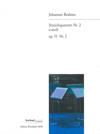 Streichquartett a-Moll op.51,2 fr 2 Violinen, Viola und Violoncello Stimmen