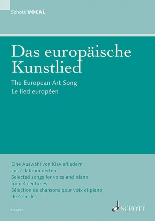 Das europische Kunstlied fr Gesang und Klavier